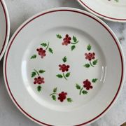 5 assiettes Lunéville Rosine