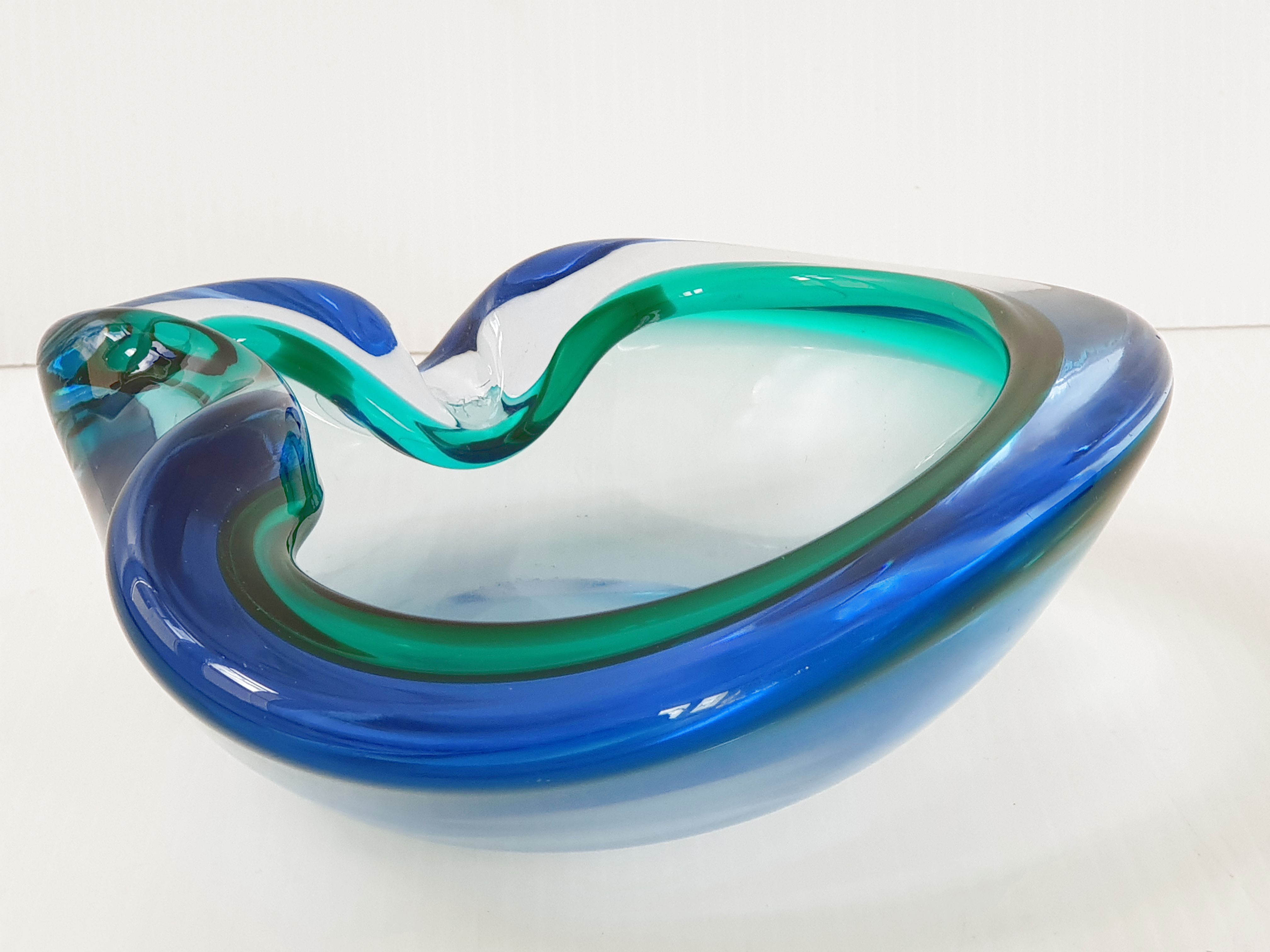 Vintage trinket bowl in Murano 1960