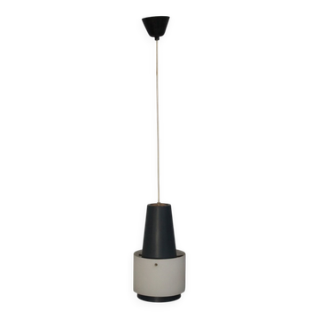 Metal and Glass Ceiling Light by Louis C. Kalff for Philips, 1950s