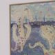 Original Swedish Oil on Canvas – “Figures” by JZON – Vintage, Framed