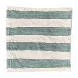 Green bayadère towel