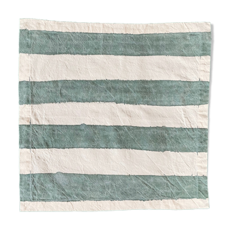 Green bayadère towel