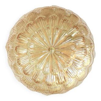 Apricot-colored flower ceiling lamp