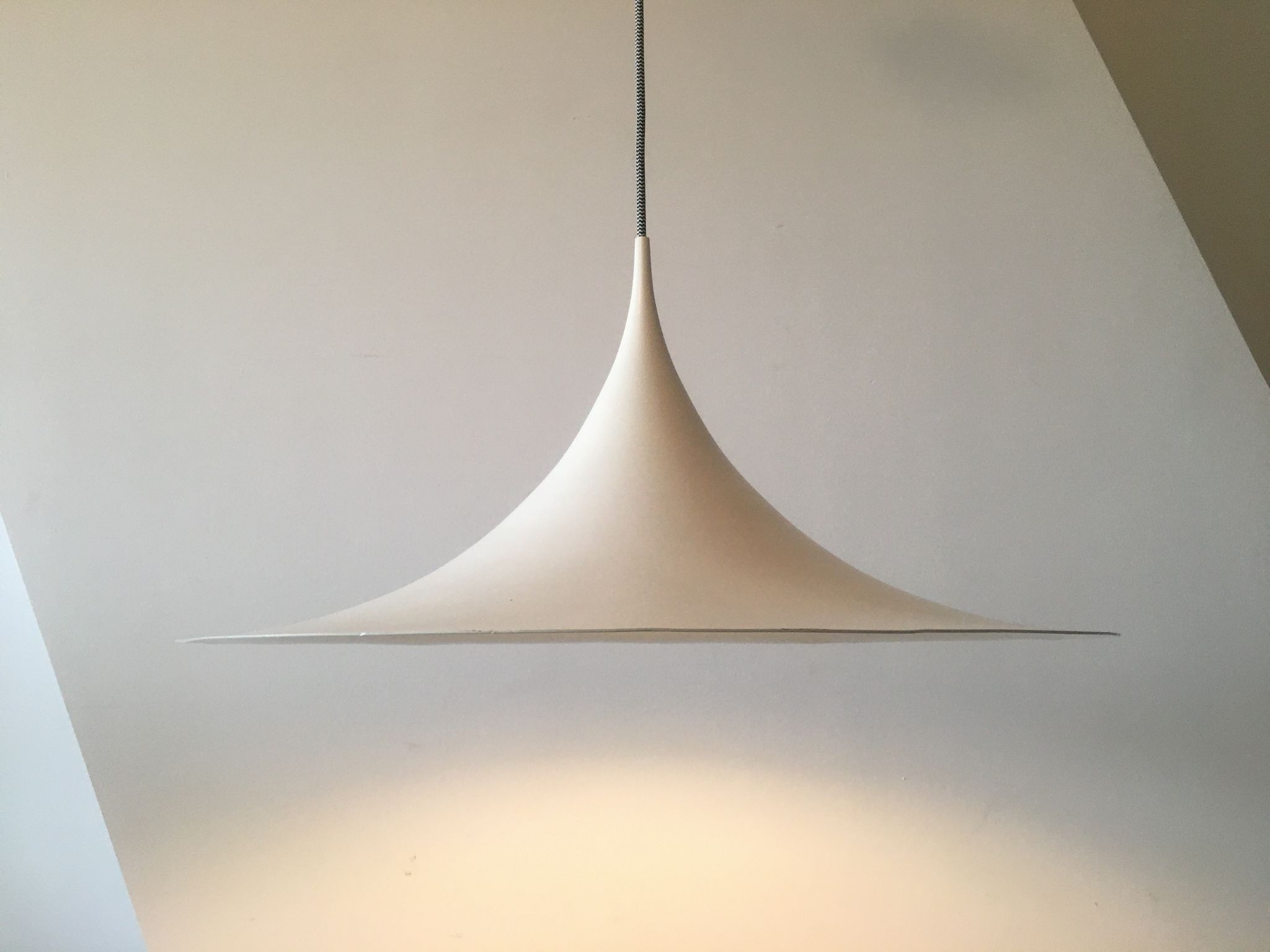 Semi pendant light byClaus Bonderup & Torsten Thorup for Fog & Mørup, 1960s