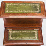 Mahogany compartmental library steps, 1930s
