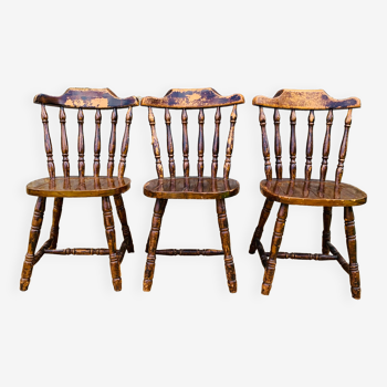 Set of three chairs