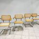 Vintage Marcel Breuer Cesca B64 chairs, made in italy, 1970