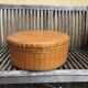 Handmade rattan and bamboo basket