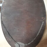 Miroir ovale bois style anglais 79x52cm