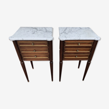 Louis XVI style bedside pair