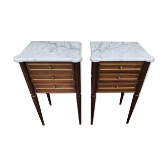 Louis XVI style bedside pair