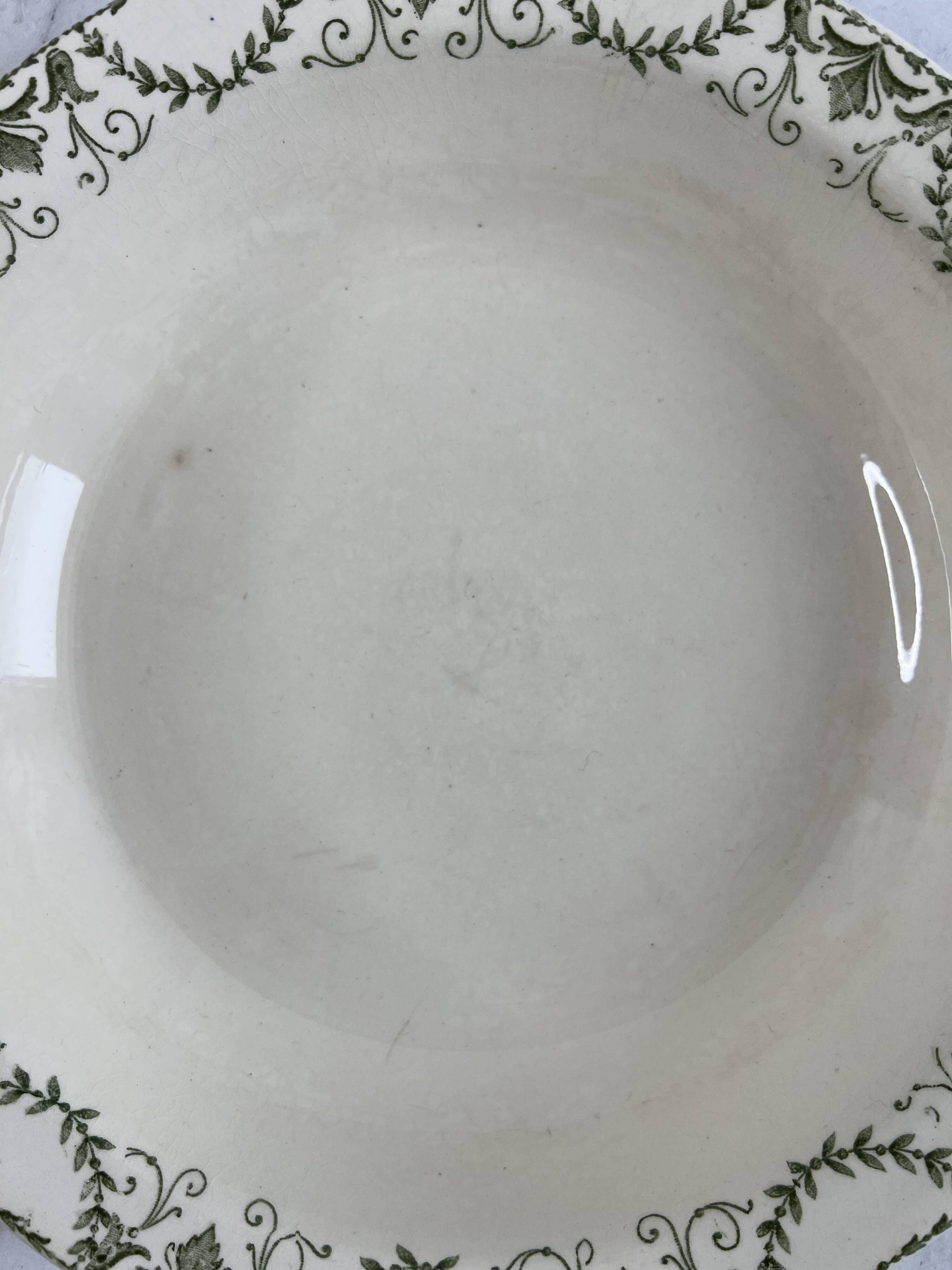 Iron earth large dish Sarreguemines Thérèse