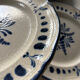 Assiettes en grès faïencerie de Pornic