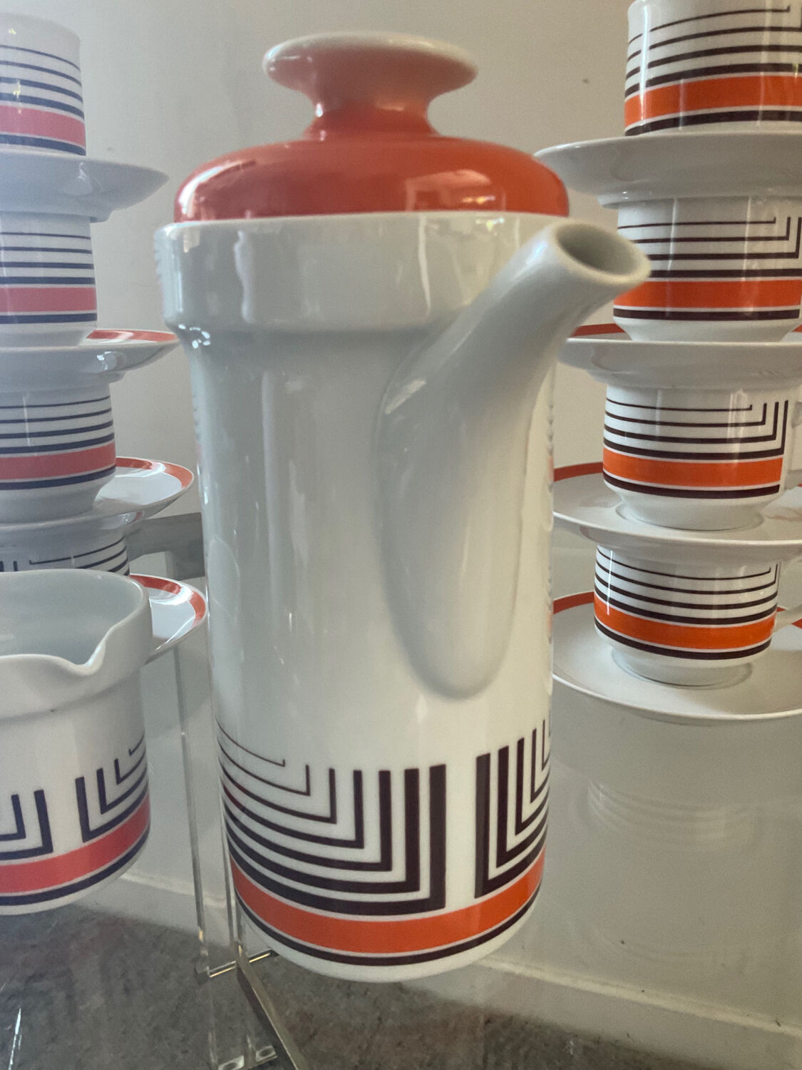Vintage West Germany Bavaria porcelain coffee service 70s
