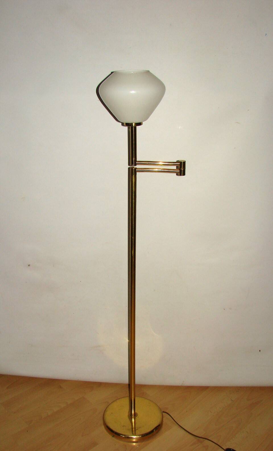 Brass floor lamp , 1970s.