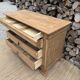 Renovated antique solid wood chest of drawers