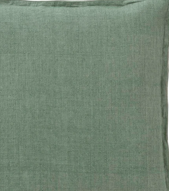 Linen cushion 50x50cm green