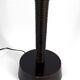 Important brutalist / Africanist lamp in wood – 1950s-1960s