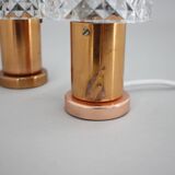 Pair of Table Lamps in Copper by Kamenicky Senov, Czechoslovakia