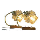 Paire de lampes de chevet vintage du milieu du siècle, Yougoslavie, années 1960