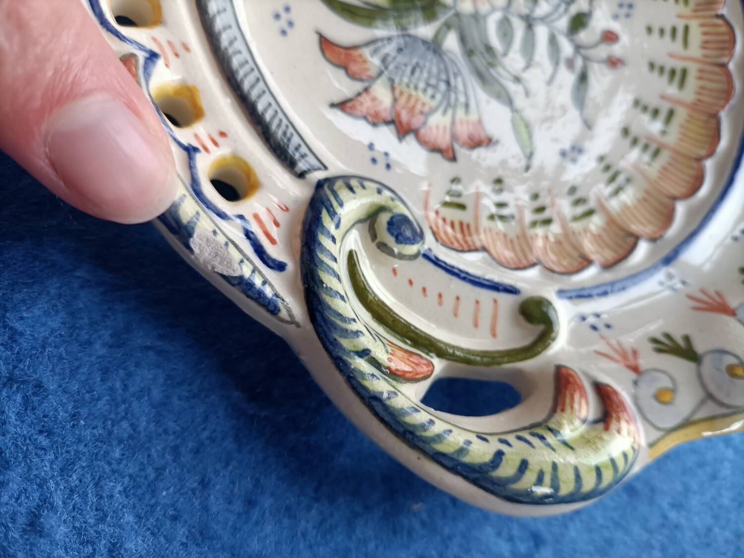 Handmade ashtray from Desvres pottery 💐