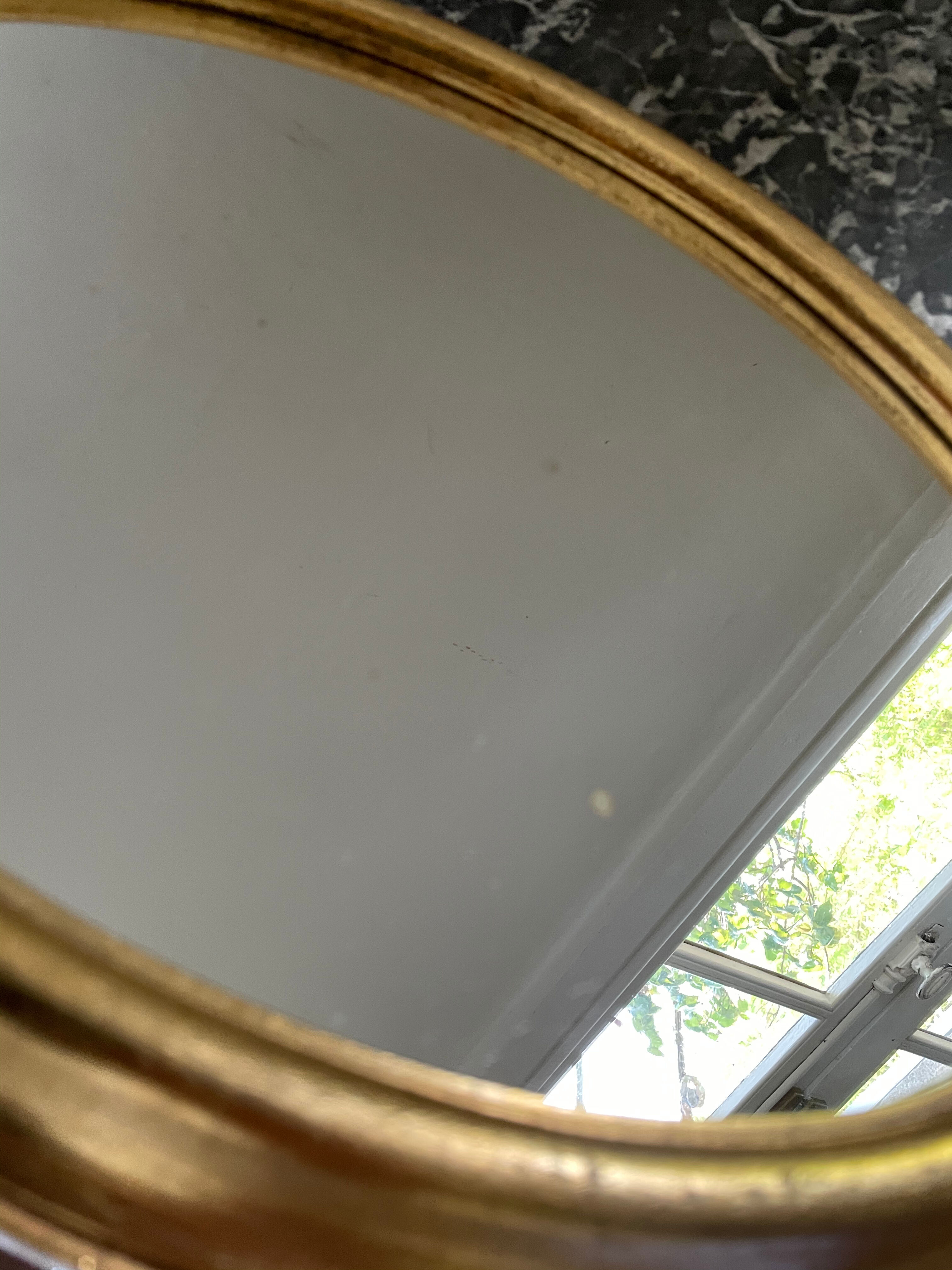 Oval Gold Mirror 1960 31x39cm