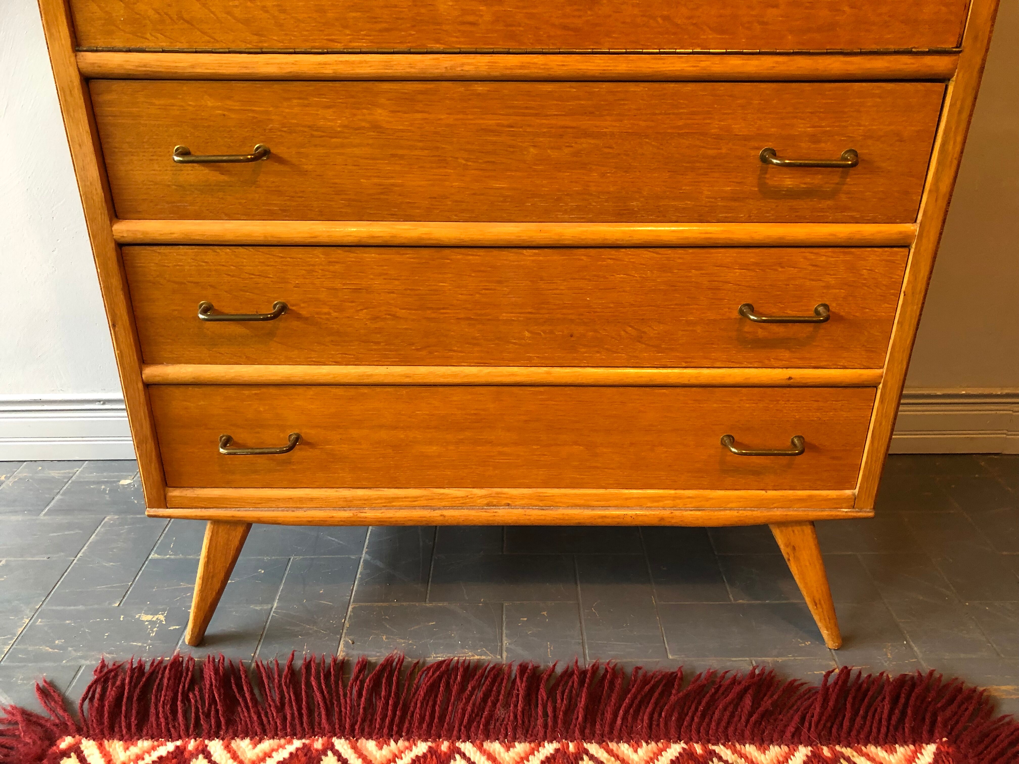 Secrétaire vintage pieds compas