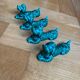 Green ceramic dog knife holder