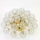 Spectacular Sputnik snowball glass ceiling lights by Doria, Germany, 1970s