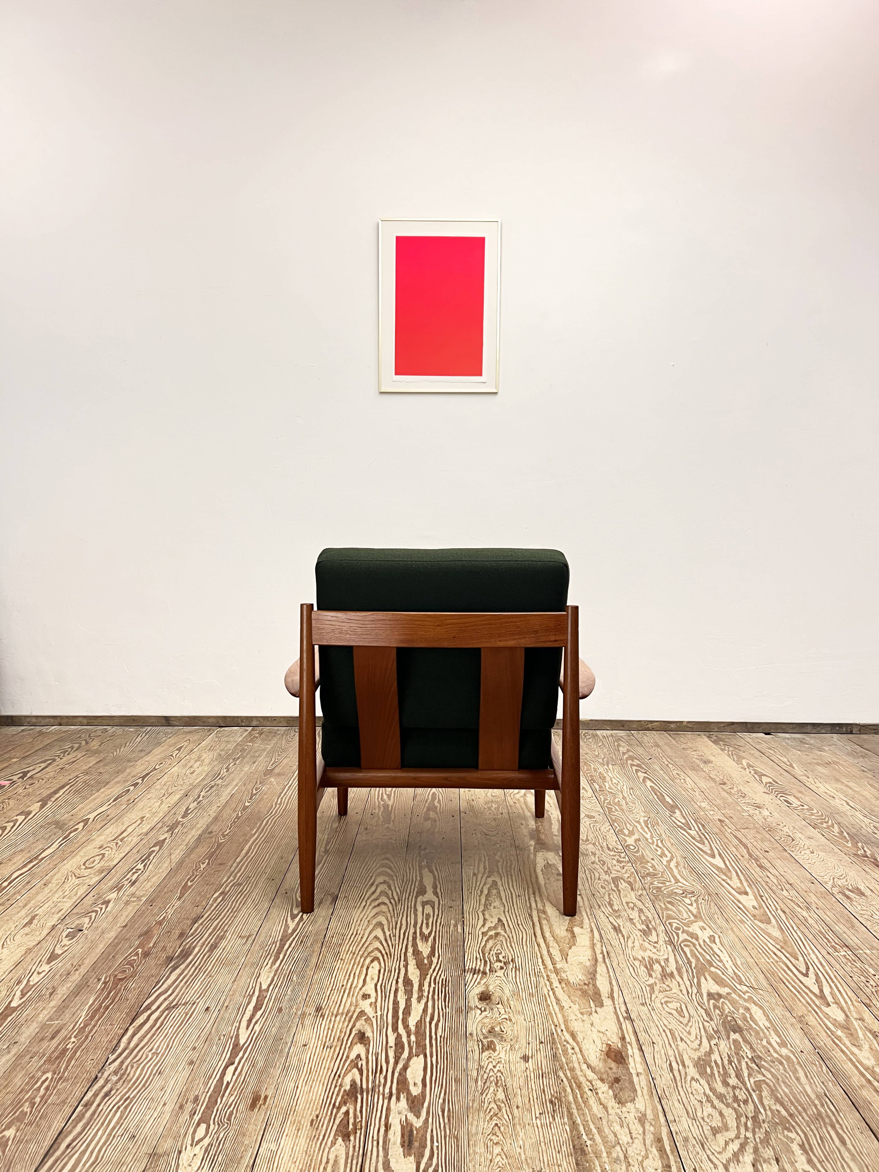 Mid-Century Modern Lounge Armchair in Teak by Grete Jalk for France and Son, 1950s