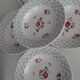 Lot de 5 assiettes creuses rétro