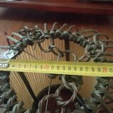 Lustre en rotin vintage