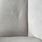 Coffee table in travertine and glass