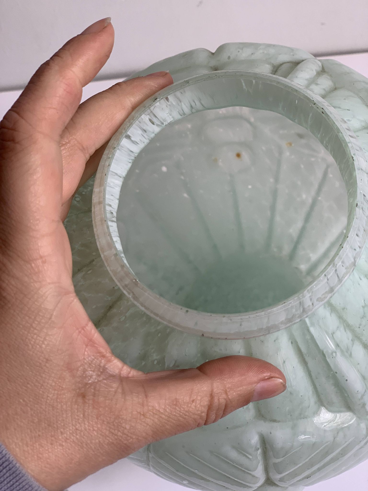 Vase verre de clichy