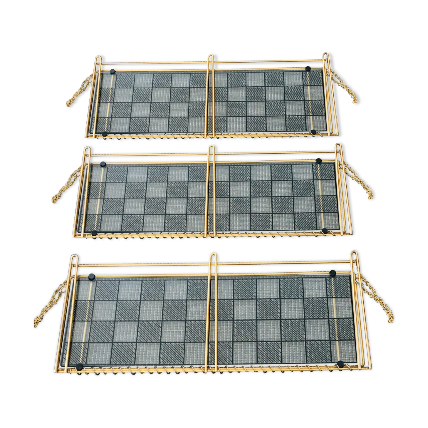 Glass shelves, 1960