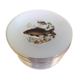 12 fish plates brand PMR Bavaria Jaeger & Co.