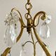 Lustre ancien pampilles en verre de murano