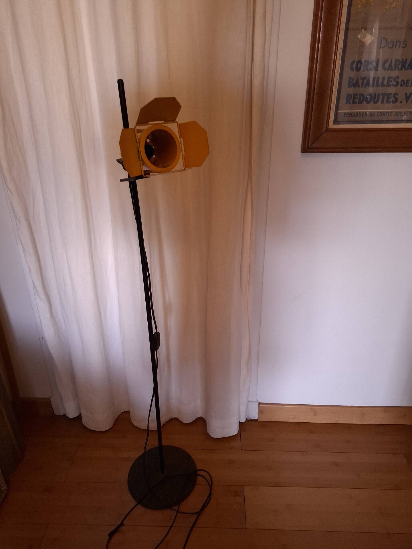 Standard lamp, Ikea reading lamp from the 80s.
