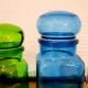 Glass pharmacy jar bottles