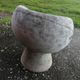 Vintage robert pansart outdoor armchair for elo in fiber cement.