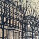 Bernard Buffet painting “Champs-Élysées and Arc de Triomphe” Print on t