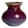 Porcelain vase with peacock glaze by Matsuyama Gaei.