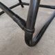 2 Vintage Espri Safari Lounge Armchairs / Rare Mid-century Black Bamboo and Beige Fabric Easy C