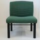 Vintage 1980s armchair in wool & steel