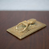 Scarab brass mail clip