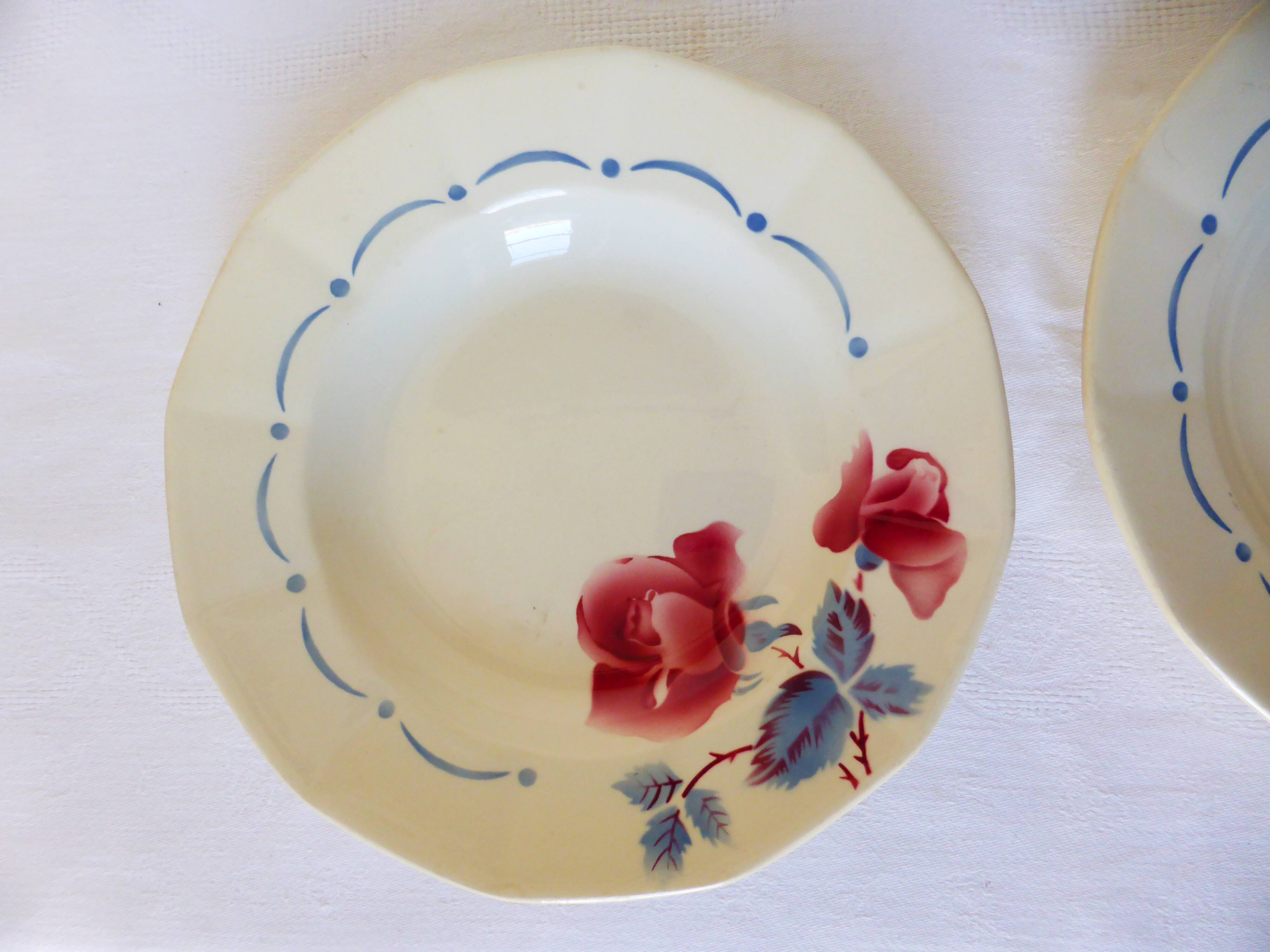 2 vintage deep plates from Digoin Sarreguemines 2107128
