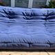 Togo 3-seater sofa in blue fabric