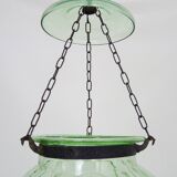 Glass bell lantern with its smoker. 19th century