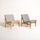 Pair of “Moduline” Armchairs by Torben Lind and Ole Gjerløv-Knudsen