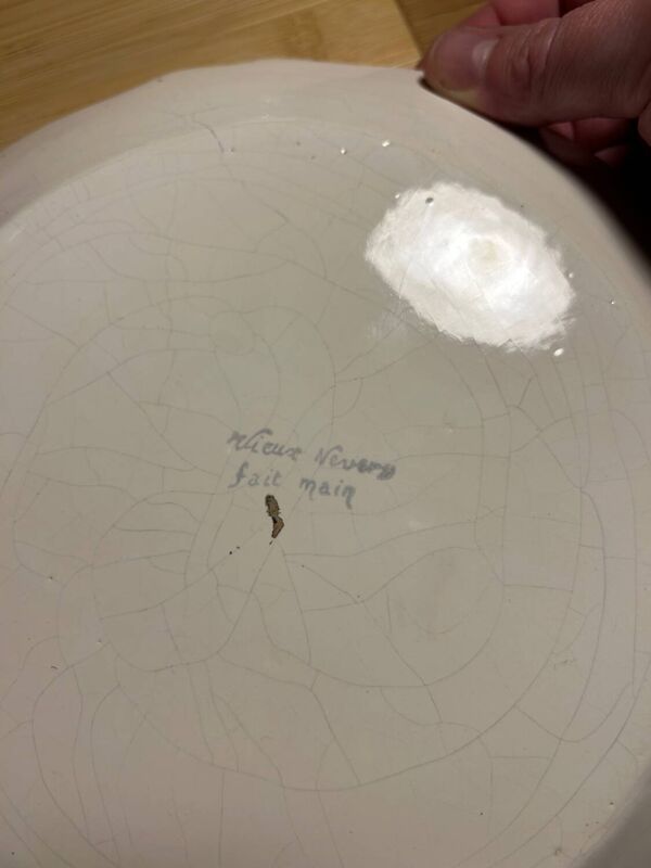 Assiette révolutionnaire vieux Nevers